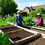 Community Garden Scene**

"A vibrant community garden in an urban setting, with diverse people of all ages tending to vegetable plots, fully clothed in modest gardening attire, safe for work, appropriate content, perfect anatomy, correct proportions, well-formed hands, proper finger count, natural poses, sunny day, high-resolution, professional photography, family-friendly atmosphere, urban farming, sustainable living, community engagement, local food production."

**